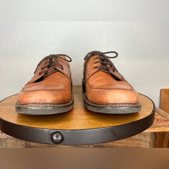 203. ECCO Mens Holton Leather Oxfords Apron Toe Cognac Brown Tan 10 main image 9